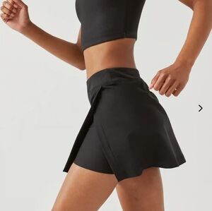 Outdoor Voices Black Court Skort Sz Small Tennis Golf Active